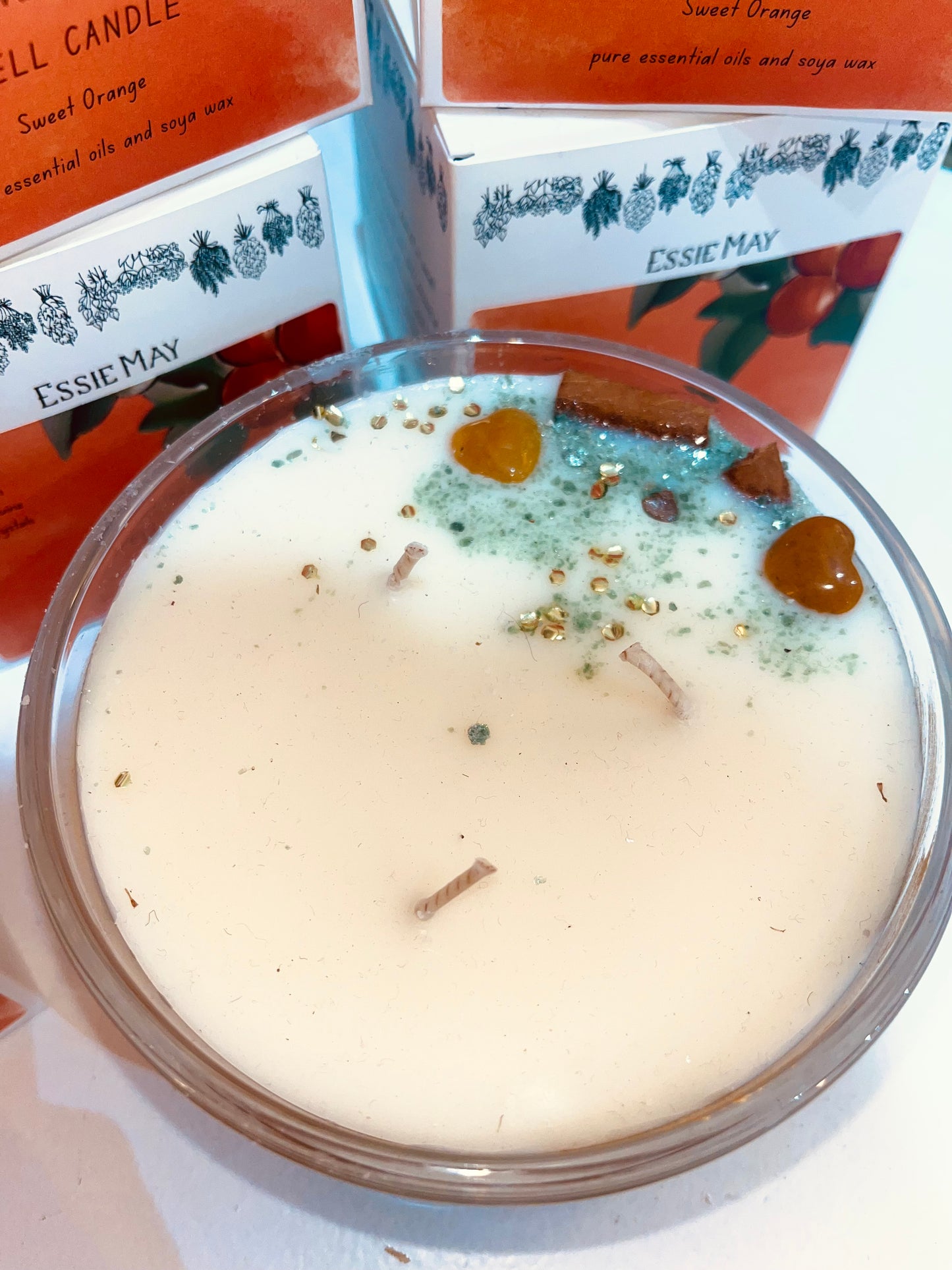 Large Sweet Orange Spell Candle