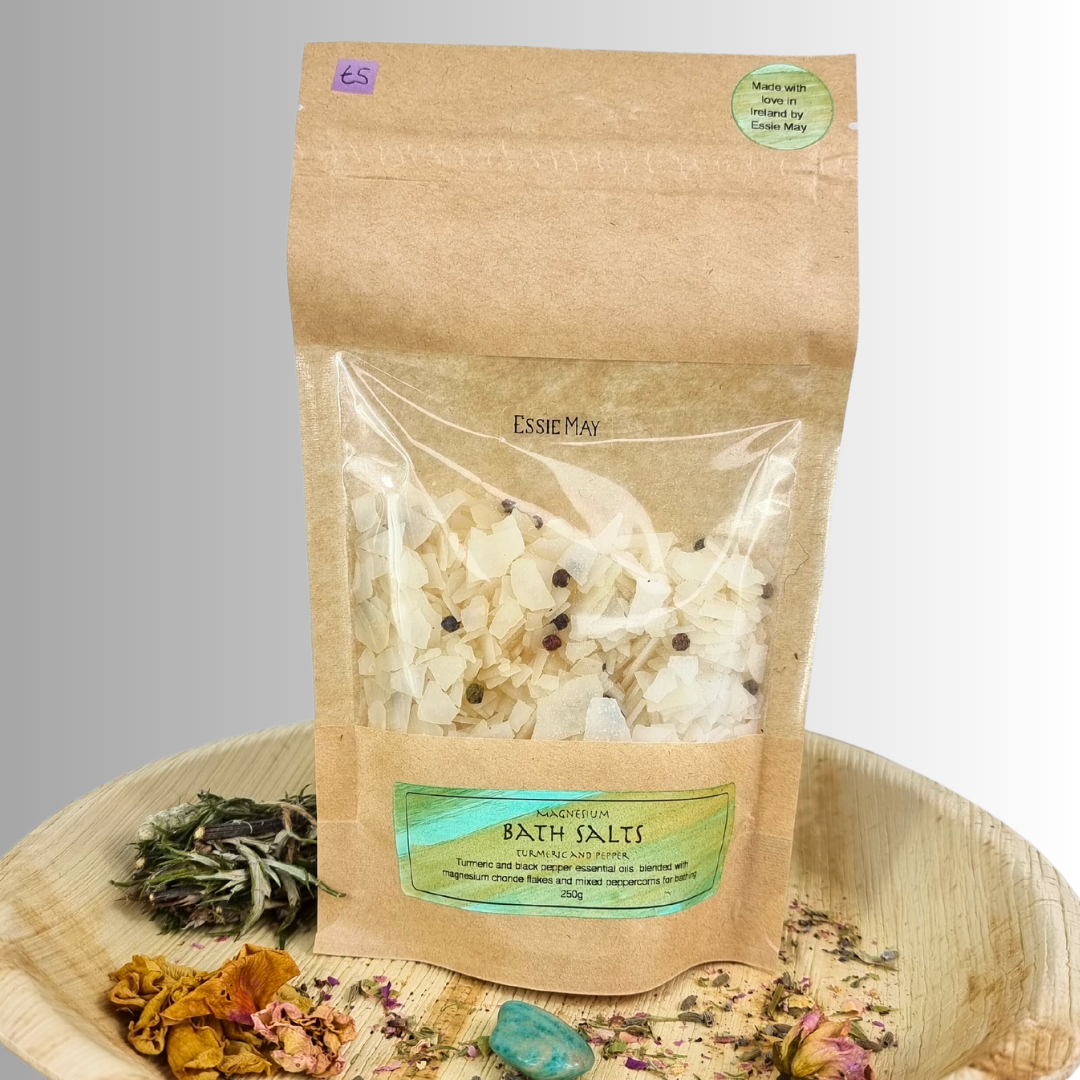 Magnesium Bath salts Turmeric and Pepper Blend