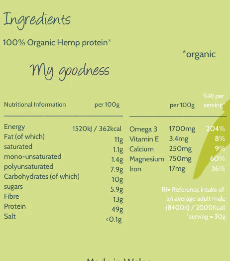 Organic Hemp Protein