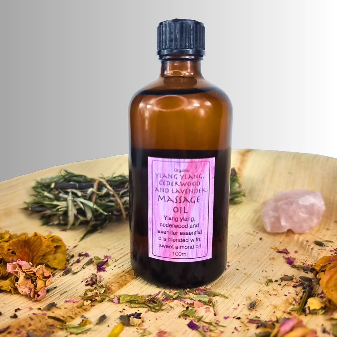 Ylang Ylang Ceederwood and Lavander Massage Oil
