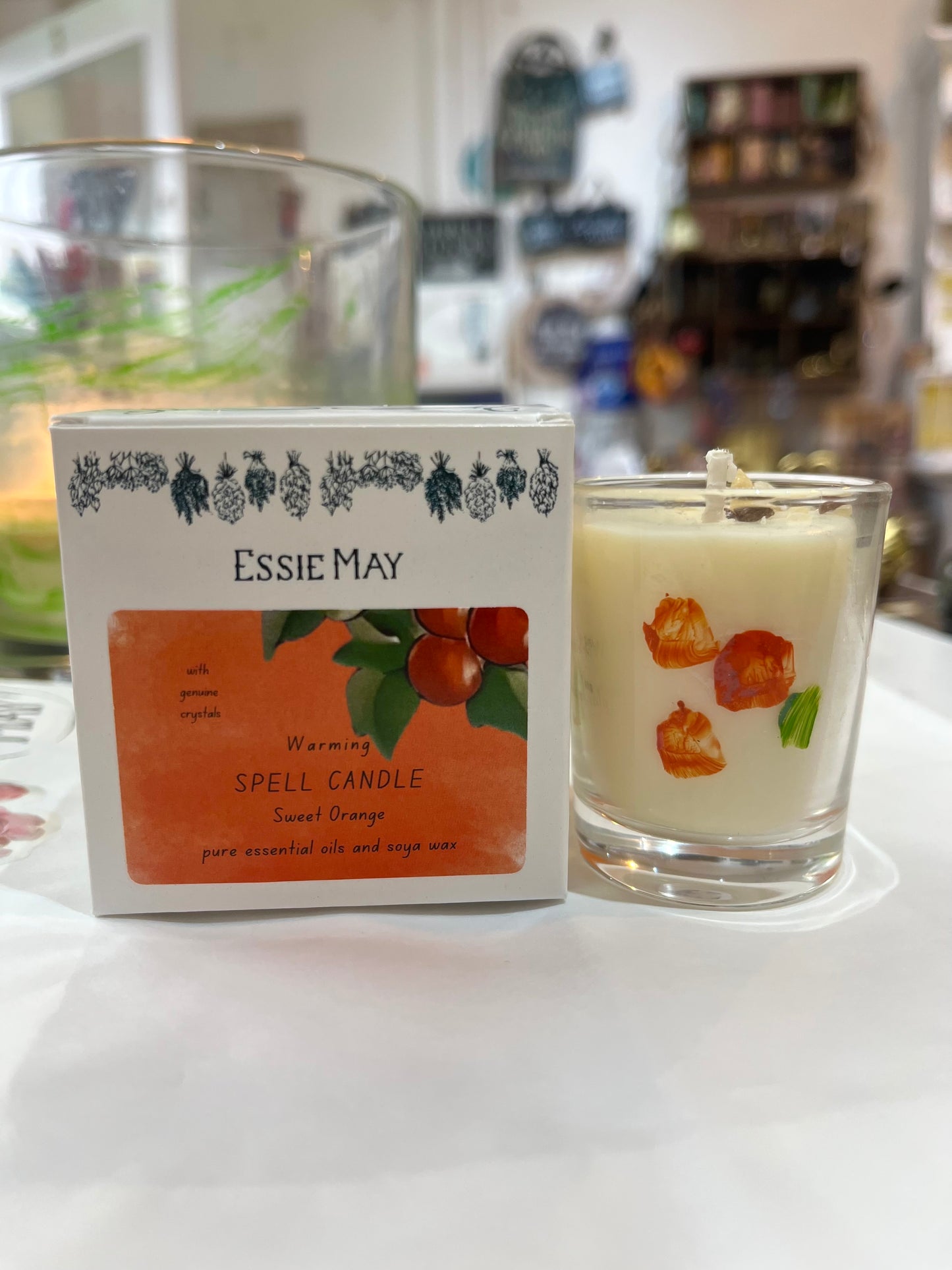 Small Sweet Orange Spell Candle