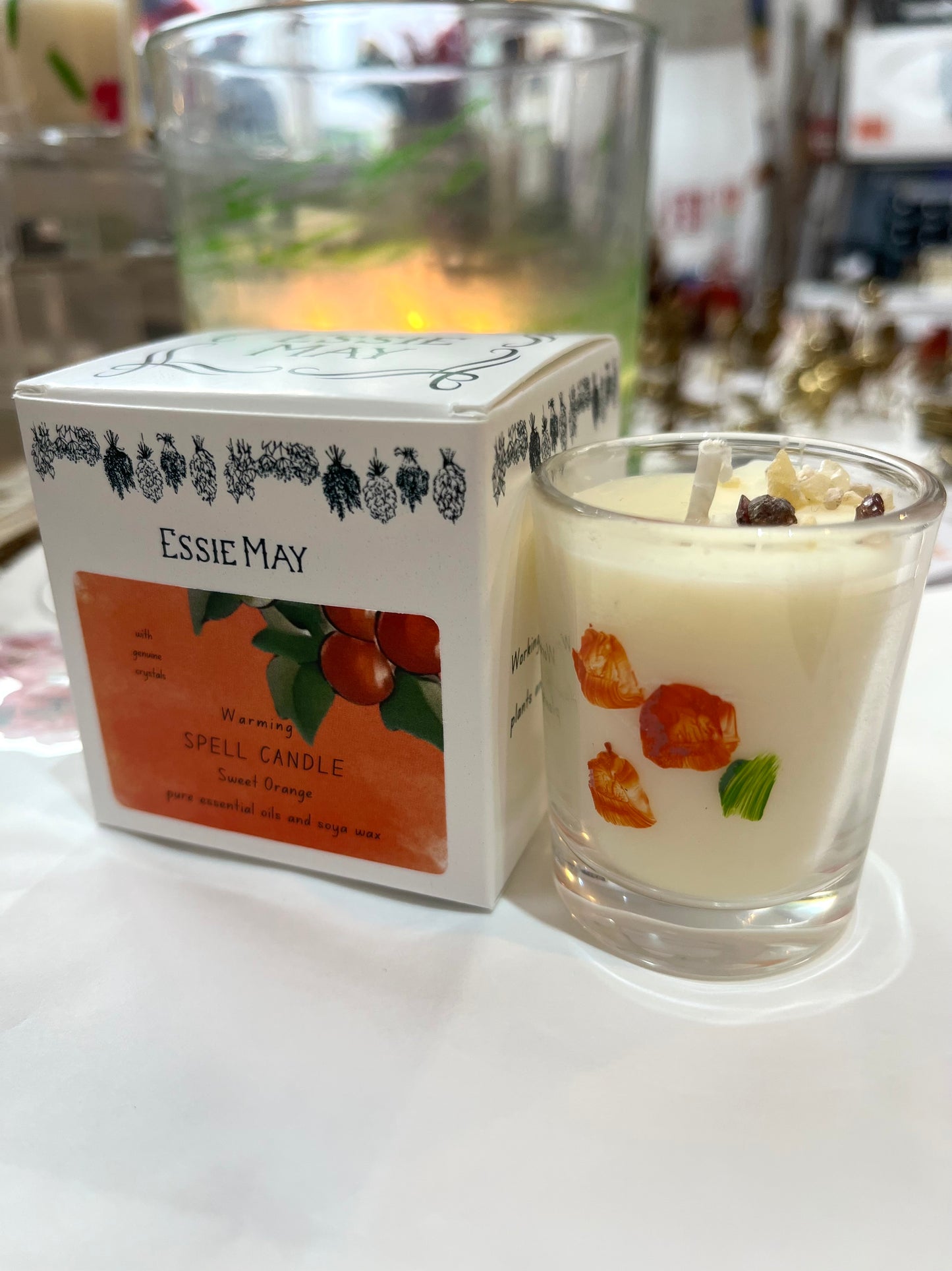 Small Sweet Orange Spell Candle