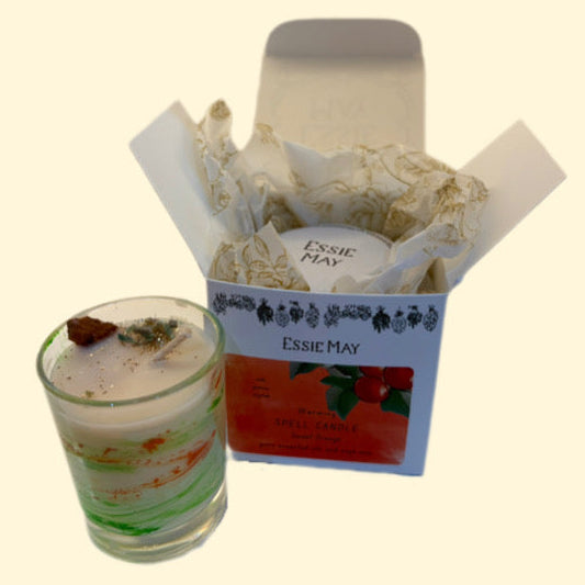 Small Sweet Orange Spell Candle