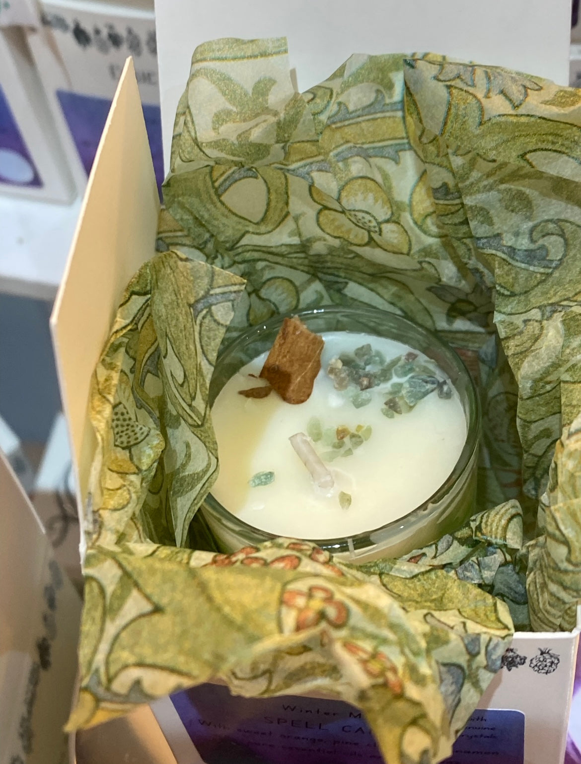 Small Winter Magic Spell Candle