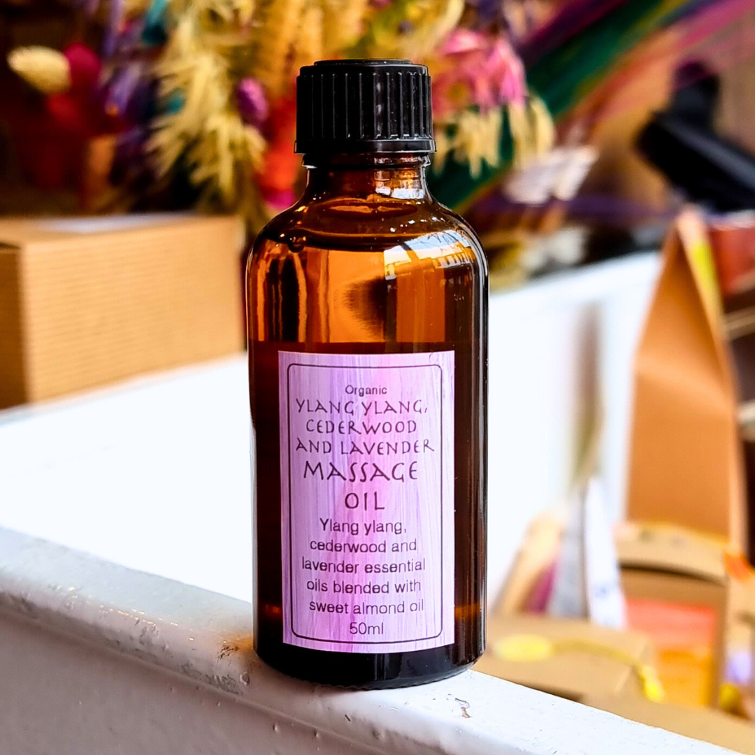 Ylang Ylang Ceederwood and Lavander Massage Oil