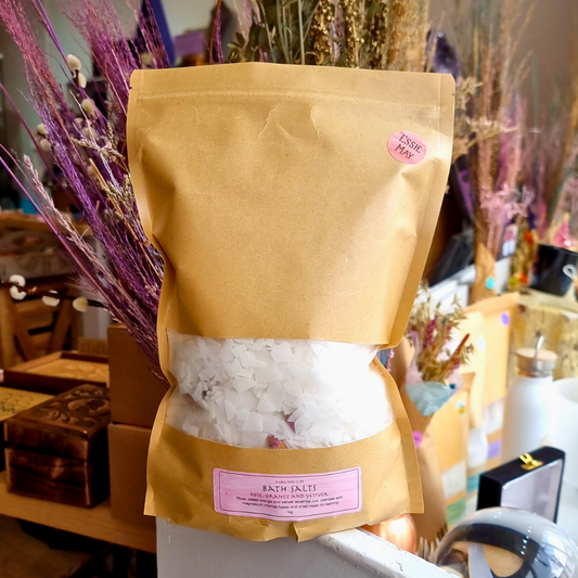 Magnesium Bath Salts Rose, Orange and Vetiver